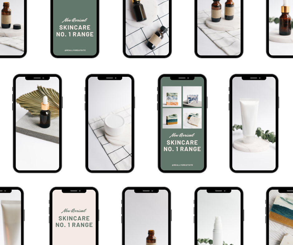 design ideas on mobile phones accross the image